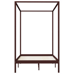 Himmelsengeramme mørkebrun heltre furu 120x200 cm