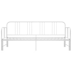 Uttrekkbar ramme til sovesofa hvit metall 90x200 cm