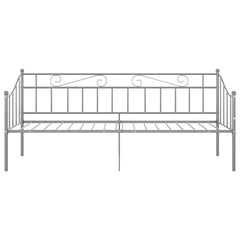 Ramme til sovesofa grå metall 90x200 cm