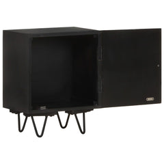 Nattbord med messingfront 40x30x50 cm heltre mango