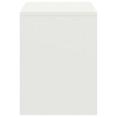 Nattbord hvit 35x30x40 cm heltre furu