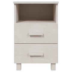Nattbord HAMAR 2 stk hvit 40x35x62 cm heltre