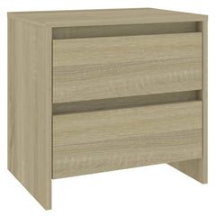 Nattbord 2 stk sonoma eik 45x34,5x44,5 cm konstruert tre