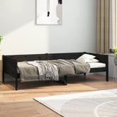 Dagseng svart heltre furu 90x190 cm