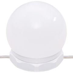 Sminkebord med LED røkt eik 74,5x40x141 cm