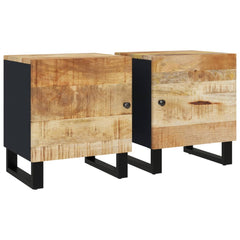 Nattbord 2 stk 40x33x46 cm heltre mango