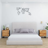 Nattbord 2 stk 40x33x46 cm heltre akasie