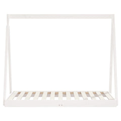 Barnesengeramme hvit 70x140 cm heltre furu