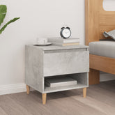 Nattbord betonggrå 50x46x50 cm konstruert tre