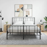 Nattbord 2 stk sonoma eik 40x35x47,5 cm konstruert tre - SminkeBord.no