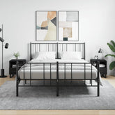 Nattbord 2 stk svart 40x35x47,5 cm konstruert tre - SminkeBord.no