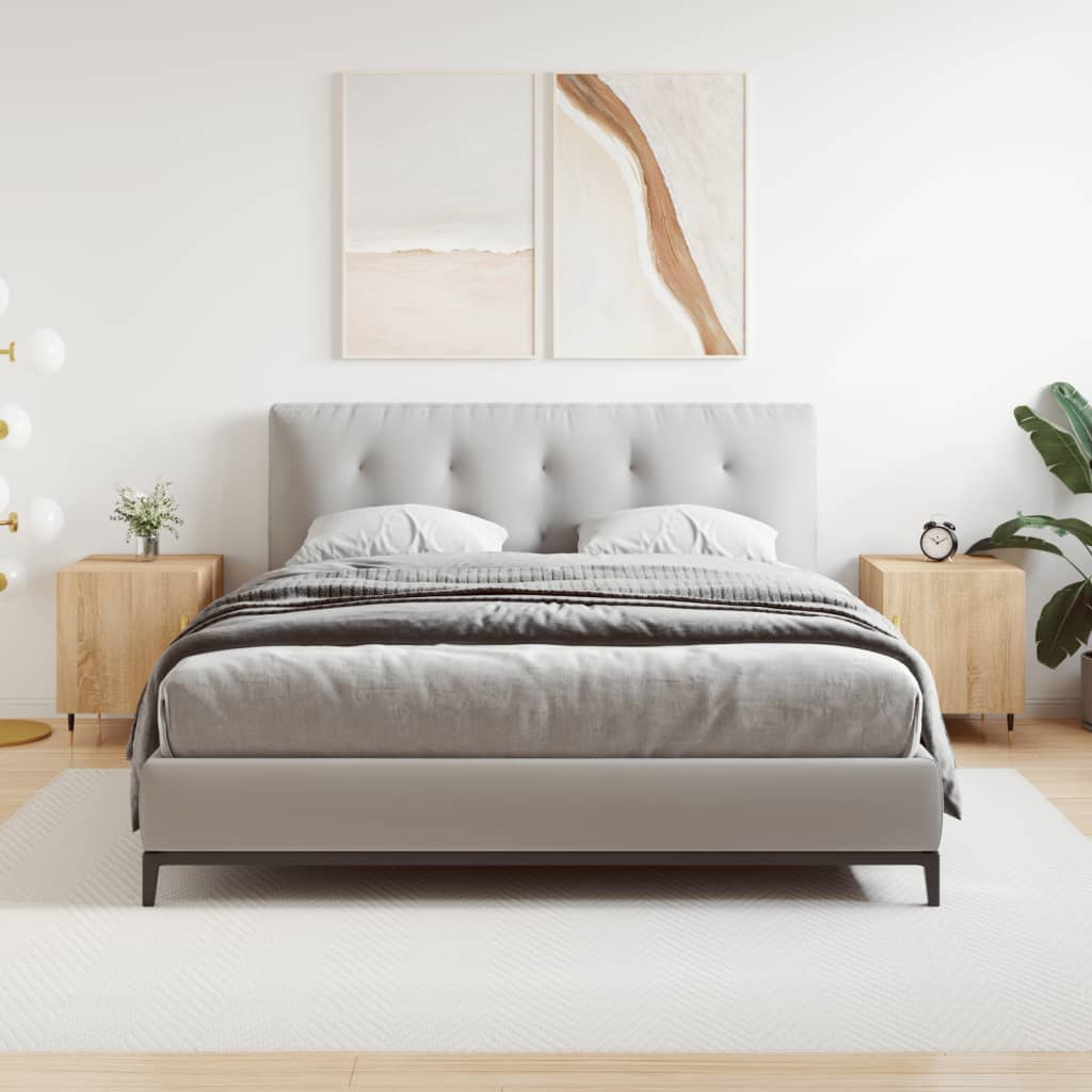 Nattbord 2 stk sonoma eik 40x40x50 cm konstruert tre - SminkeBord.no