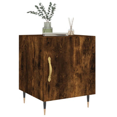 Nattbord 2 stk røkt eik 40x40x50 cm konstruert tre - SminkeBord.no