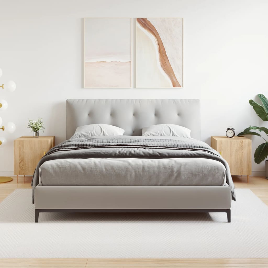 Nattbord 2 stk sonoma eik 40x40x50 cm konstruert tre - SminkeBord.no