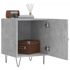 Nattbord 2 stk betonggrå 40x40x50 cm konstruert tre - SminkeBord.no