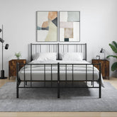 Nattbord 2 stk røkt eik 40x40x50 cm konstruert tre - SminkeBord.no