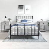 Nattbord 2 stk grå sonoma 44x45x58 cm konstruert tre - SminkeBord.no