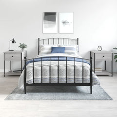 Nattbord 2 stk grå sonoma 44x45x58 cm konstruert tre - SminkeBord.no