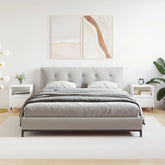 Nattbord 2 stk hvit 40x35x50 cm konstruert tre - SminkeBord.no