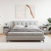 Nattbord 2 stk betonggrå 40x35x50 cm konstruert tre - SminkeBord.no