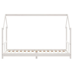 Barnesengeramme hvit 80x200 cm heltre furu - SminkeBord.no