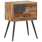 Nattbord 47x31,5x60 cm heltre teak