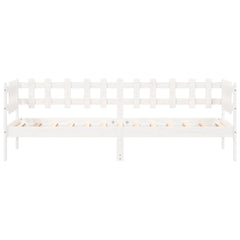 Dagseng uten madrass hvit 90x200 cm heltre furu