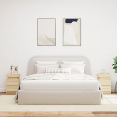 Nattbord med LED 2 stk sonoma eik 35x39x55 cm - SminkeBord.no