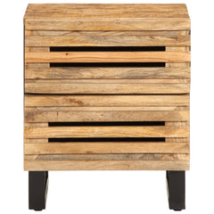 Nattbord 2 stk 40x34x46 cm grovt heltre mangotre