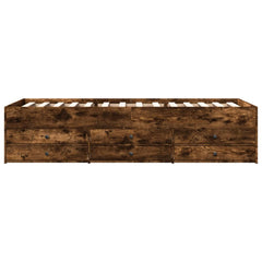 Dagseng med skuffer uten Madrass røkt eik 90x190 cm