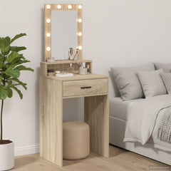 Sminkebord med skuff Brun 50 x 41 x 140 cm Konstruert tre