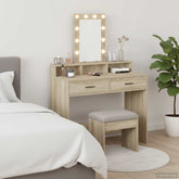 Sminkebord med skuff Brun 100 x 41 x 140 cm Konstruert tre