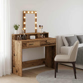 Sminkebord med skuff Brun 100 x 41 x 140 cm Konstruert tre