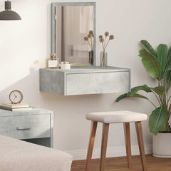 Sminkebord med skuff Grå 60 x 40 x 70 cm Konstruert tre