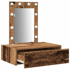 Sminkebord med skuff Brun 60 x 40 x 70 cm Konstruert tre