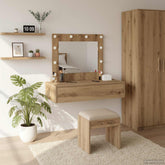 Sminkebord med skuff Brun 83 x 40 x 70 cm Konstruert tre