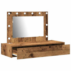 Sminkebord med skuff Brun 100 x 40 x 70 cm Konstruert tre