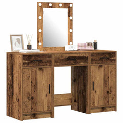 Sminkebord med skuff Brun 50 x 41 x 135 cm Konstruert tre