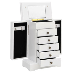 Smykkeskrin med speil MDF 25x13,5x34 cm