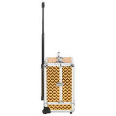 Sminketralle 35x29x45 gull aluminium