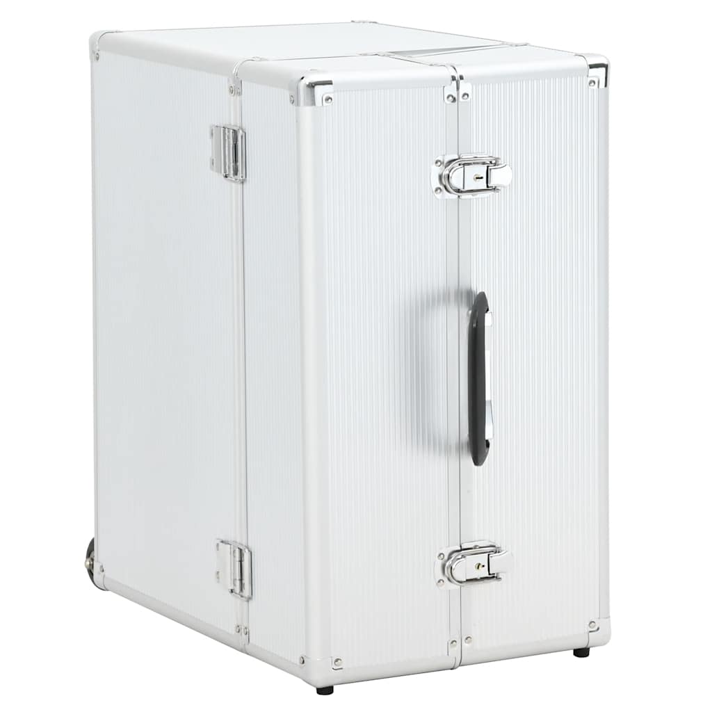 Pilotkoffert 47x39x27 cm sølv aluminium