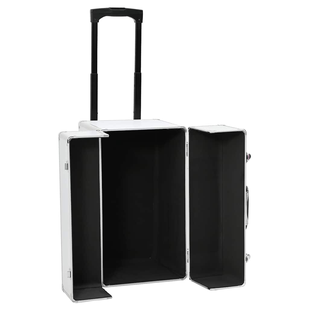 Pilotkoffert 47x39x27 cm sølv aluminium
