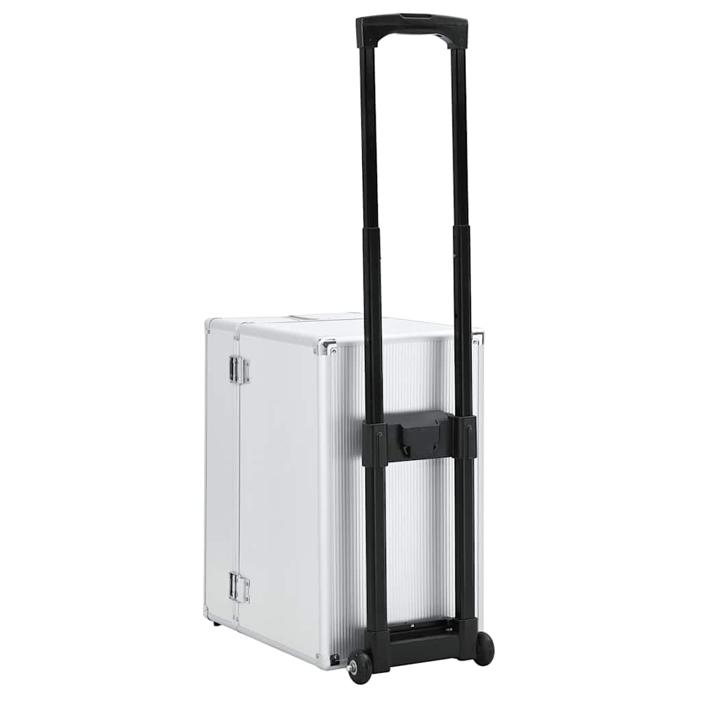 Pilotkoffert 47x39x27 cm sølv aluminium