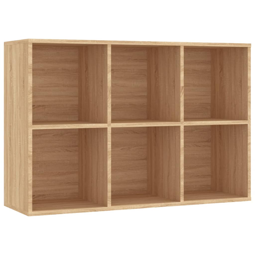Bokhylle/skjenk sonoma eik 66x30x98 cm sponplate