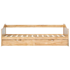 Sovesofa uttrekkbar ramme furu 90x200 cm