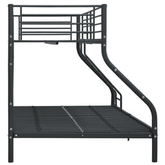 Køyeseng ramme svart metall 140x200 cm/90x200 cm