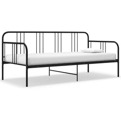 Ramme til sovesofa svart metall 90x200 cm