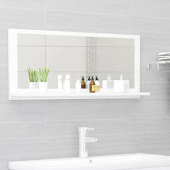 Baderomspeil hvit 90x10,5x37 cm sponplate