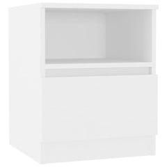 Nattbord 2 stk hvit 40x40x50 cm konstruert tre