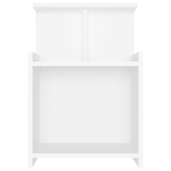 Nattbord 2 stk hvit 40x35x60 cm konstruert tre